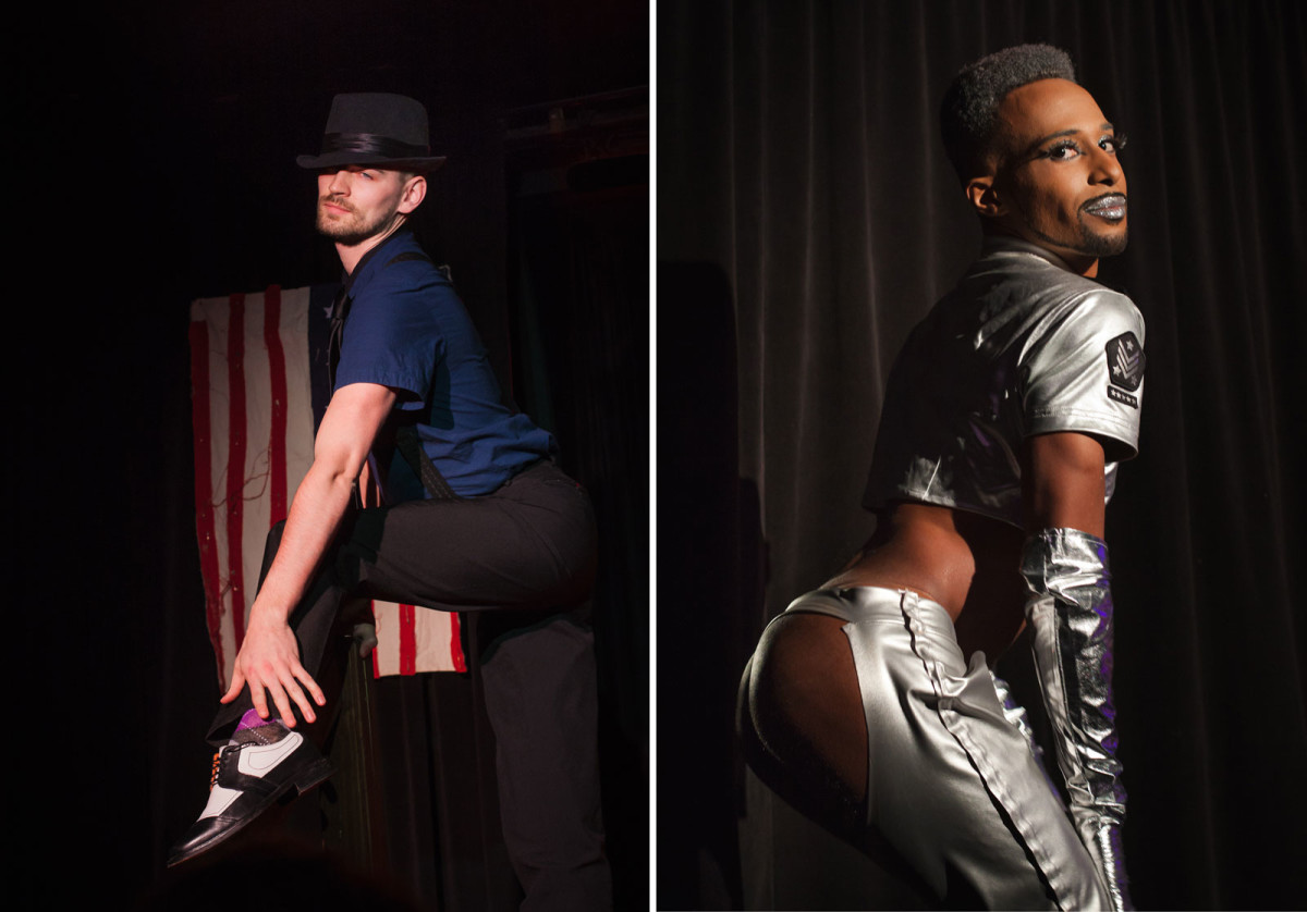 Boylesque performers at Homo Erectus