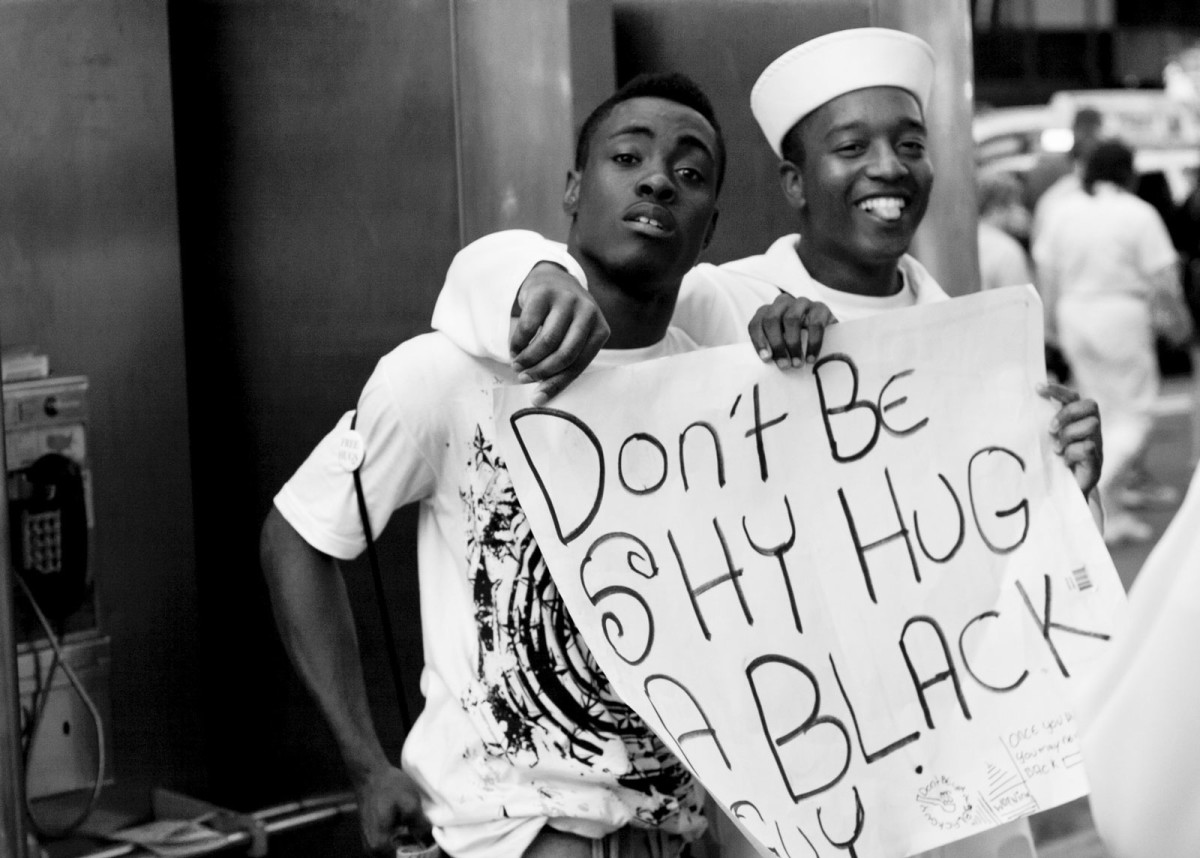 Photojournalism: Fleet Week Hug A Black