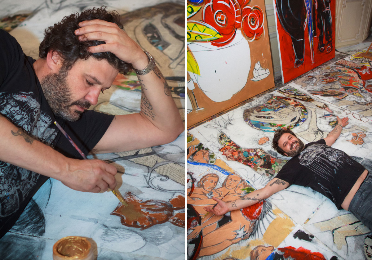 Domingo Zapata, artist studio portrait