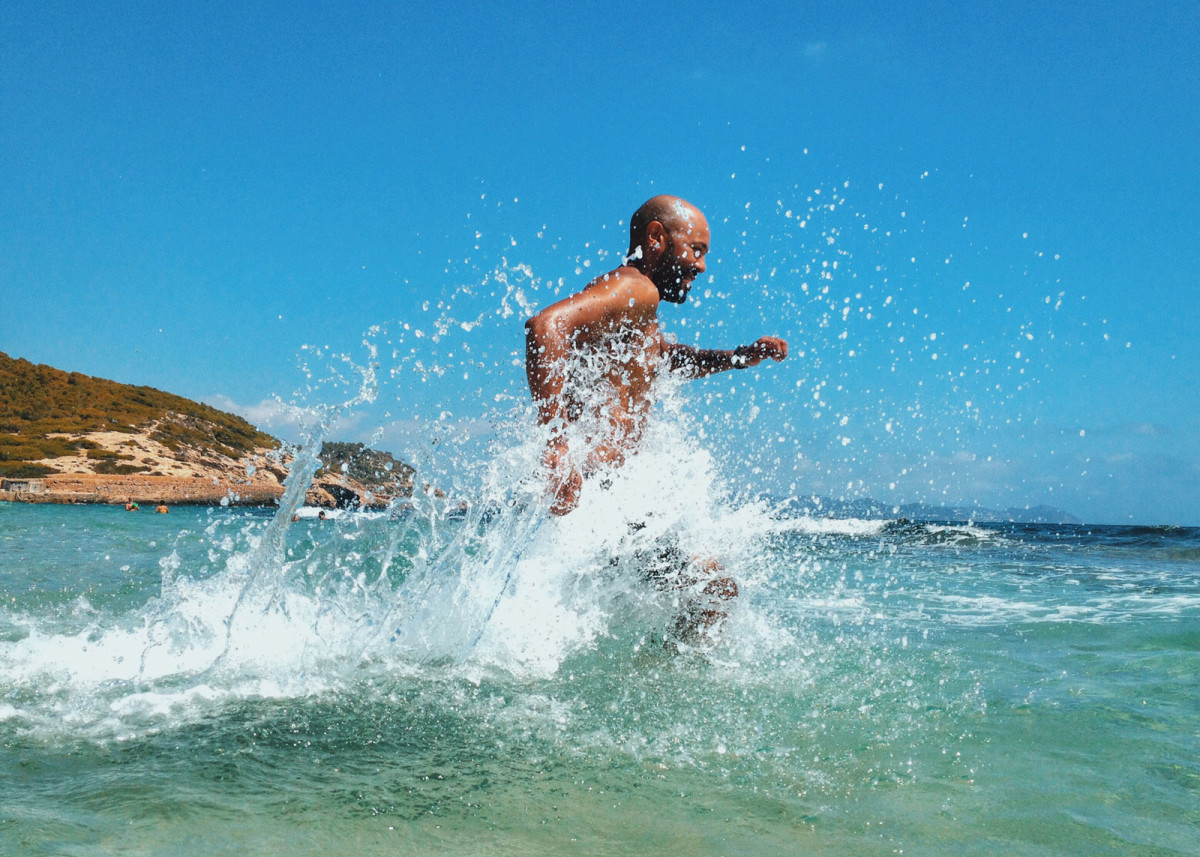 Running in the water